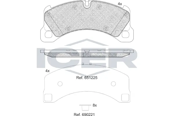 Brake Pad Set, disc brake 182206