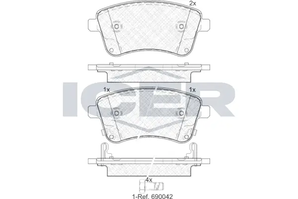 Brake Pad Set, disc brake 181985
