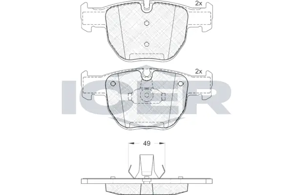 Brake Pad Set, disc brake 181574