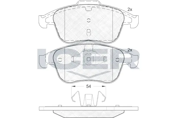 Brake Pad Set, disc brake 181856