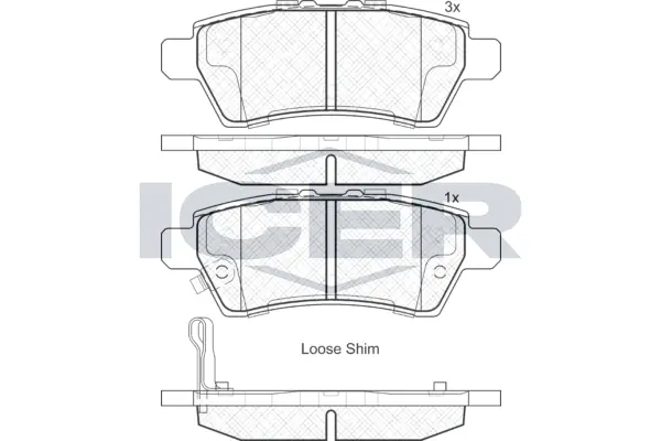 Brake Pad Set, disc brake 181934