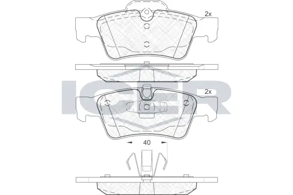 Brake Pad Set, disc brake 181770