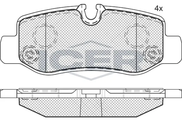 Brake Pad Set, disc brake 142192