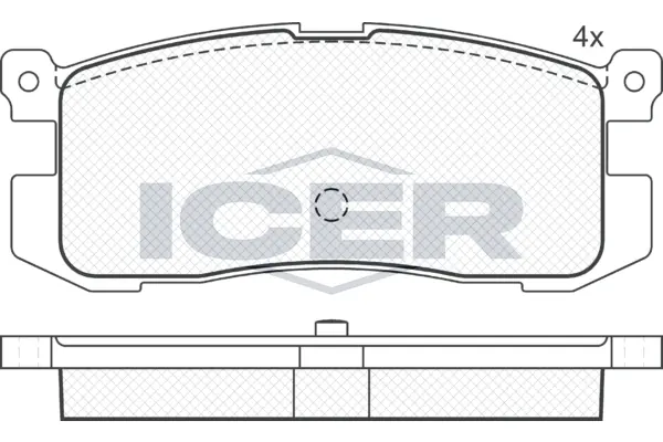 Brake Pad Set, disc brake 181160