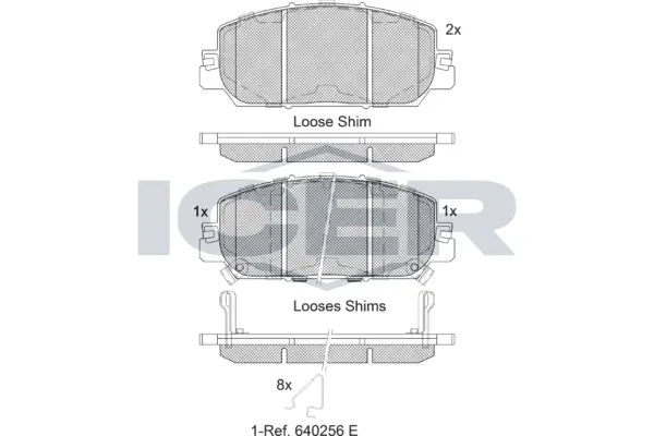 Brake Pad Set, disc brake 182322