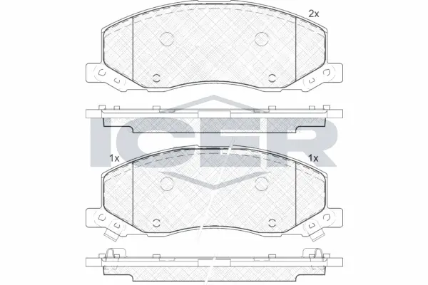 Brake Pad Set, disc brake 181927