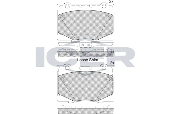 Brake Pad Set, disc brake 182184