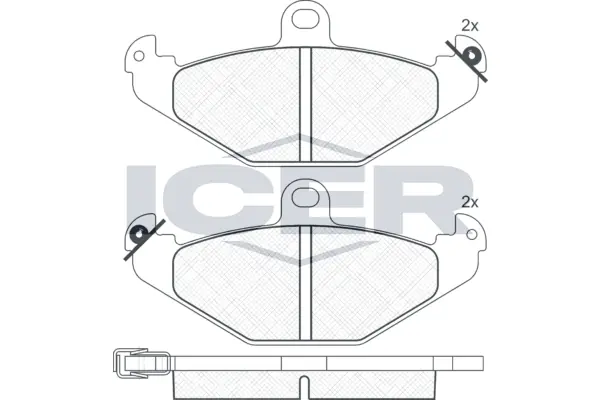 Brake Pad Set, disc brake 180874