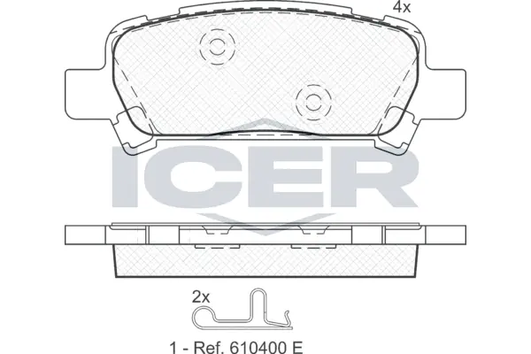 Brake Pad Set, disc brake 181736