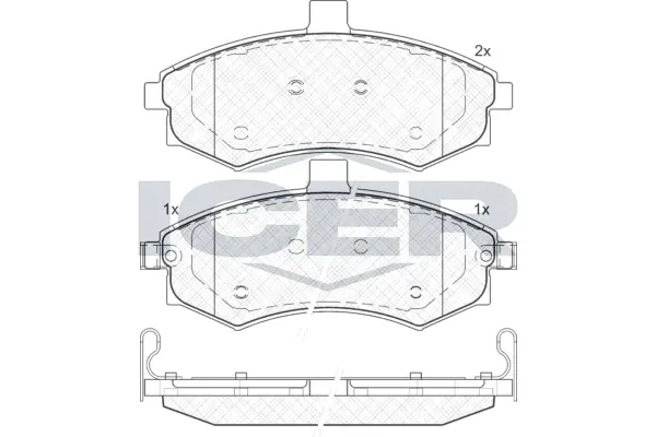 Brake Pad Set, disc brake 181643