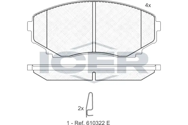 Brake Pad Set, disc brake 141345