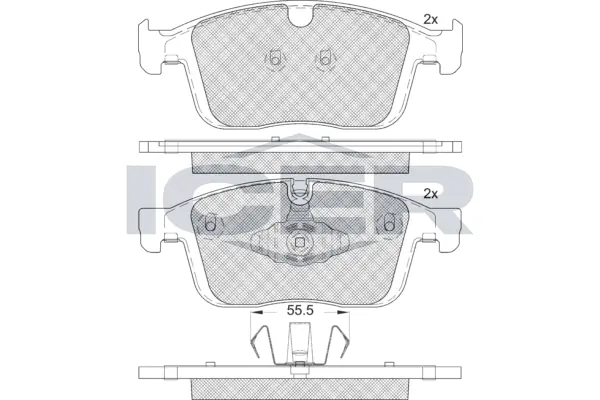 Brake Pad Set, disc brake 182266