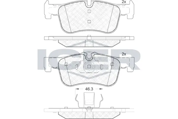 Brake Pad Set, disc brake 182063