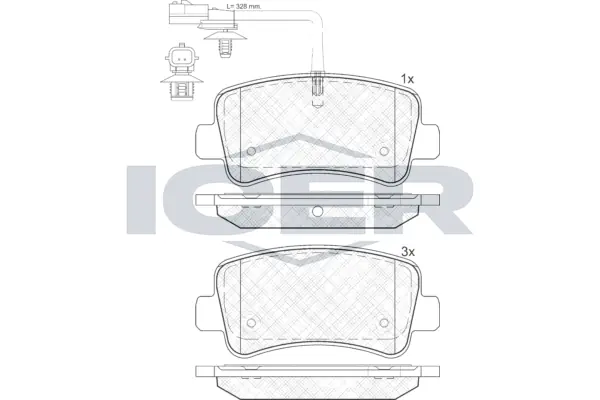 Brake Pad Set, disc brake 142001