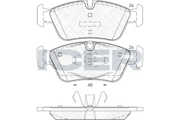 Brake Pad Set, disc brake 181698