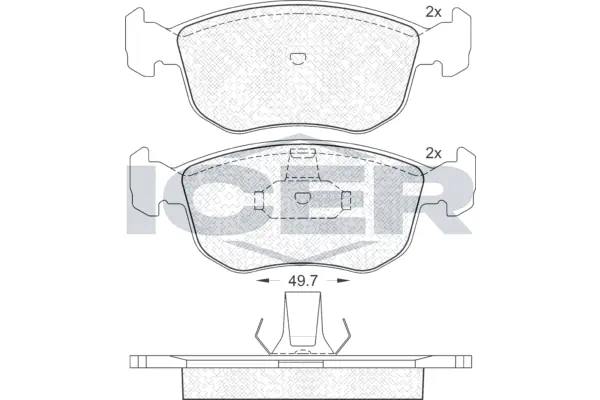 Brake Pad Set, disc brake 181151