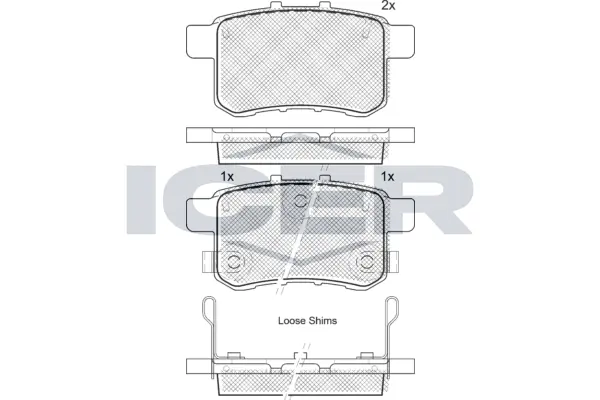 Brake Pad Set, disc brake 181907