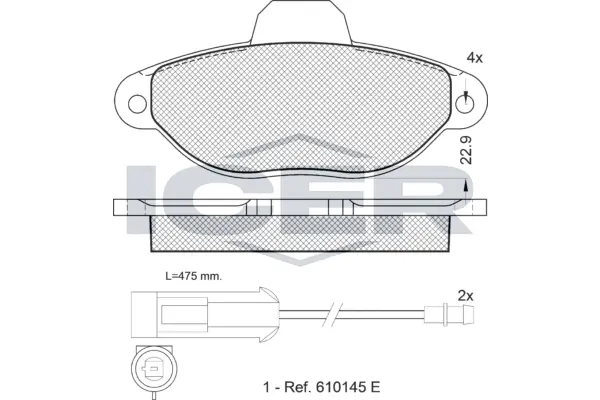 Brake Pad Set, disc brake 180924
