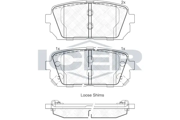 Brake Pad Set, disc brake 181827