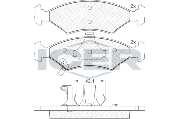 Brake Pad Set, disc brake 181231