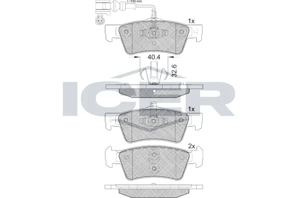 Brake Pad Set, disc brake 141816