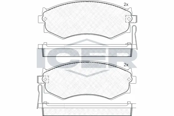 Brake Pad Set, disc brake 180986