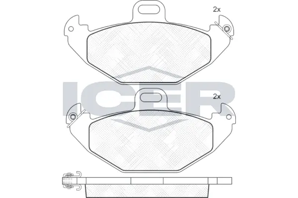 Brake Pad Set, disc brake 181314