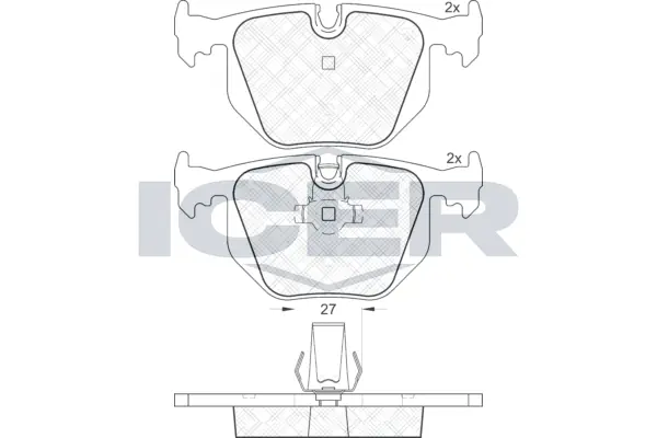 Brake Pad Set, disc brake 181552