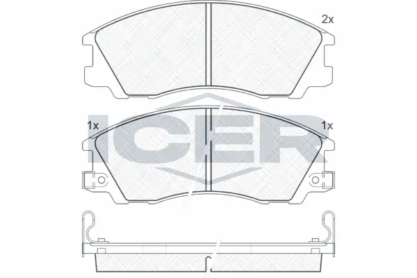 Brake Pad Set, disc brake 181539