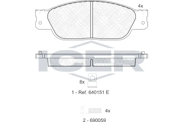 Brake Pad Set, disc brake 181561