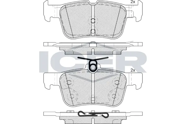 Brake Pad Set, disc brake 182198-200