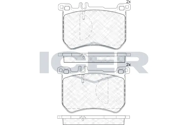 Brake Pad Set, disc brake 182100