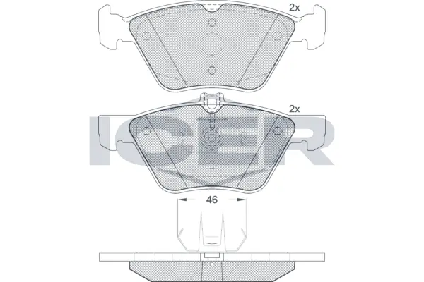 Brake Pad Set, disc brake 181259