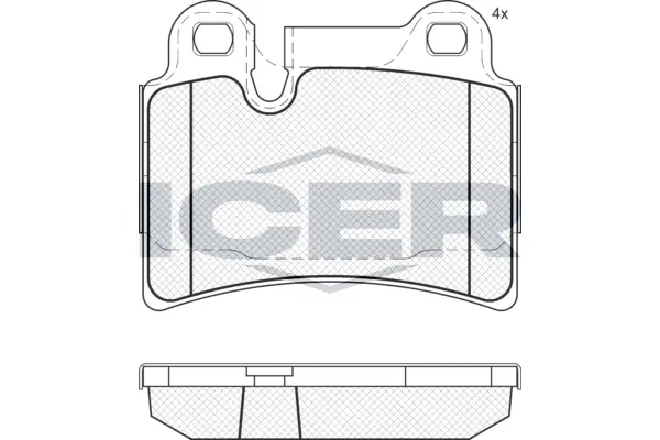 Brake Pad Set, disc brake 181951
