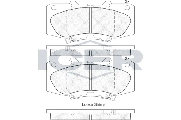 Brake Pad Set, disc brake 182006
