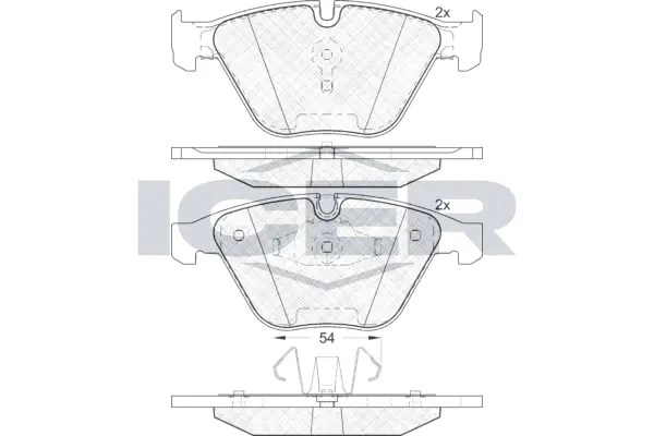 Brake Pad Set, disc brake 181940