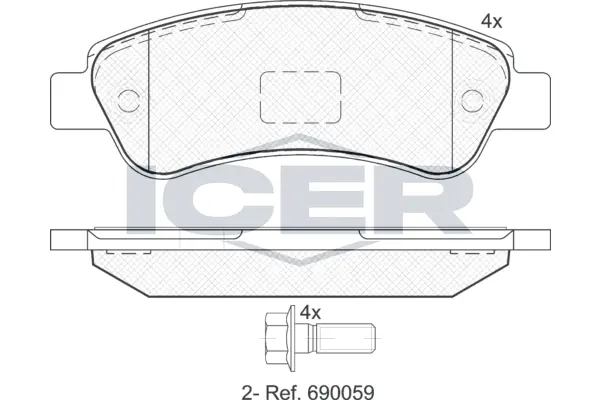 Brake Pad Set, disc brake 141804
