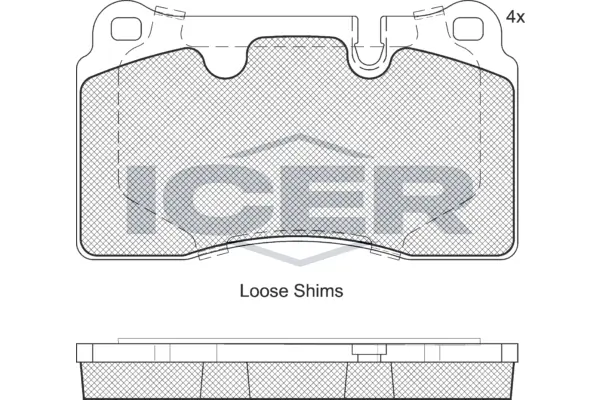 Brake Pad Set, disc brake 181788