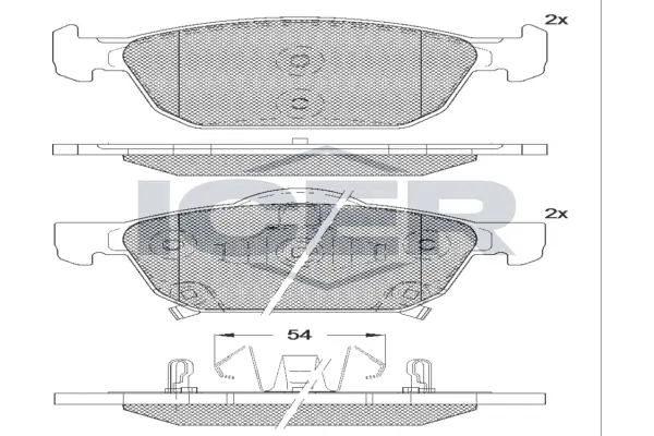 Brake Pad Set, disc brake 182183