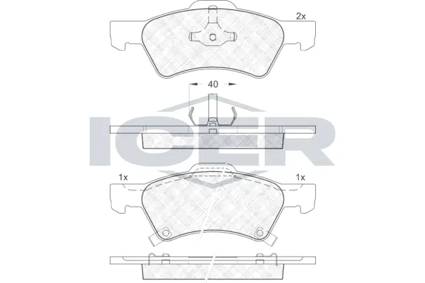 Brake Pad Set, disc brake 181544
