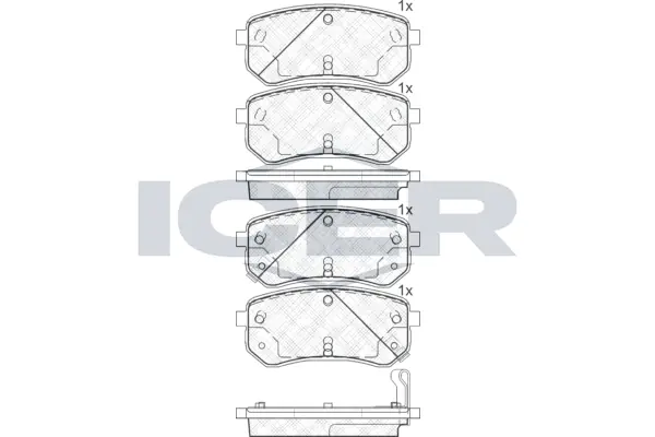 Brake Pad Set, disc brake 181710