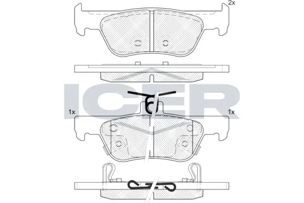 Brake Pad Set, disc brake 182448