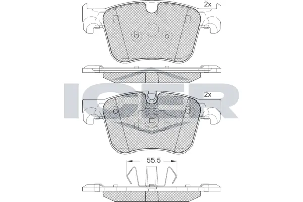 Brake Pad Set, disc brake 182166-203