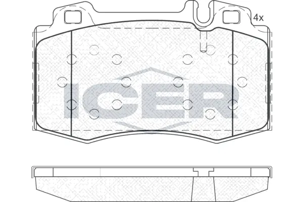 Brake Pad Set, disc brake 181389