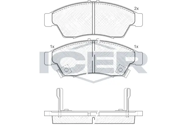 Brake Pad Set, disc brake 181453