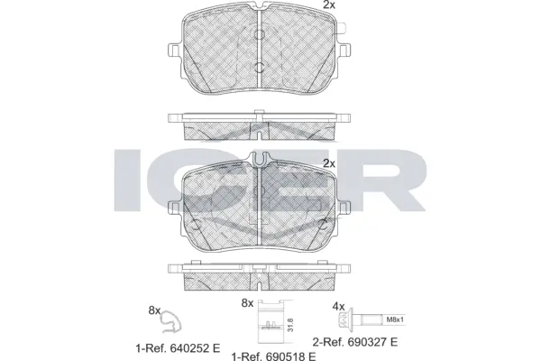 Brake Pad Set, disc brake 182351