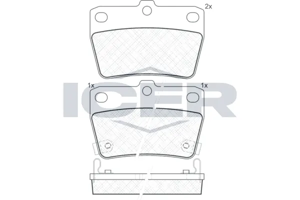 Brake Pad Set, disc brake 181520