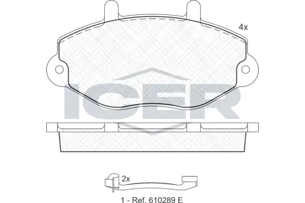 Brake Pad Set, disc brake 140897-203