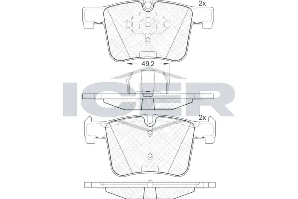 Brake Pad Set, disc brake 182020