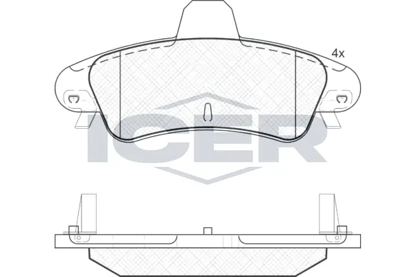 Brake Pad Set, disc brake 181735-204